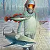 Krzysztof Polaczenko, Togliere il pesce, pastello, Dipinto acrilico, Pastello - pannello, 50 x 70