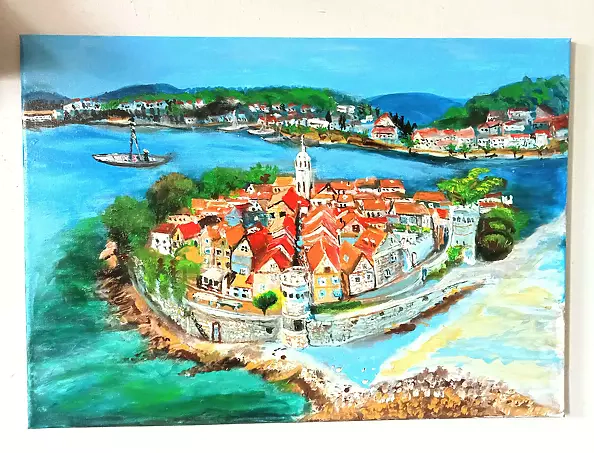 Krystyna Mościszko - Korcula island