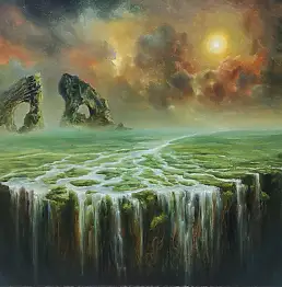 Diana Żarów, Isola della solitudine, Quadro a olio - tela, 70 x 50