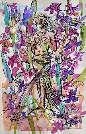 Anna Borcz - Islander and hyacinths