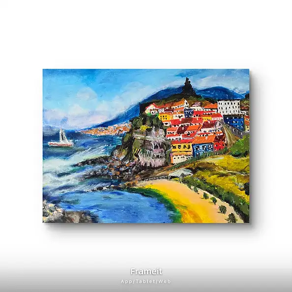Krystyna Mościszko, Isole Canarie, Dipinto acrilico - tela, 50 x 40