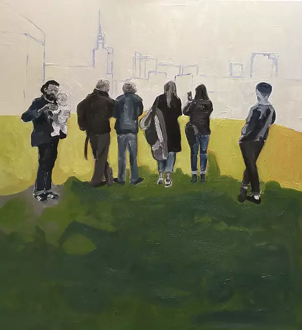 Agnieszka Głębicka - Wilhelm Sasnal's exhibition in the foksal gallery