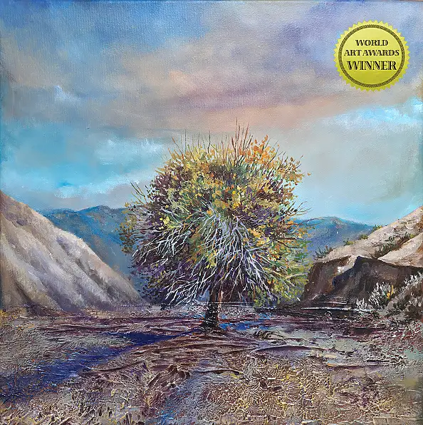 Urszula Świtaj, "Persistence", Acrylic painting - canvas, 40 x 40