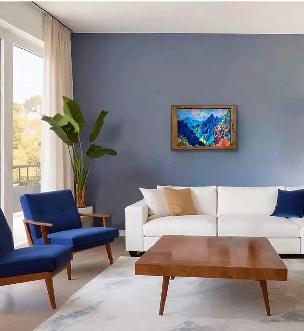 Anastasiia Kurkova, Wyżyny, Obraz olejny - płótno, 50 x 35