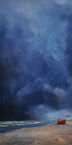   - Rising Baltic Sea over Dębki