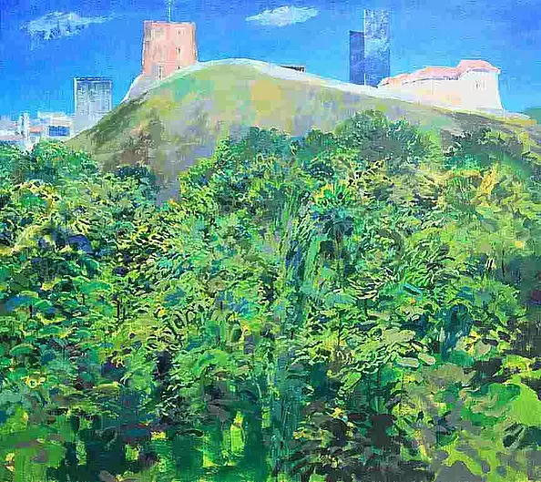 Jerzy Martynów - Castle Hill from the series: Old and new Vilnius
