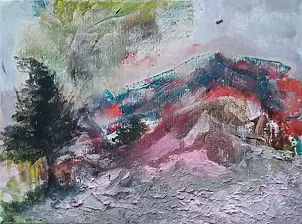 Magdalena Waszkiewicz - Hill at dusk