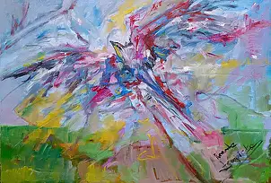 Renata Łempicka, Wzniesienie, Obraz olejny - płótno, 88 x 70