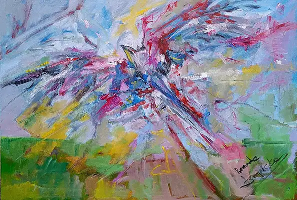 Renata Łempicka, Wzniesienie, Obraz olejny - płótno, 88 x 70