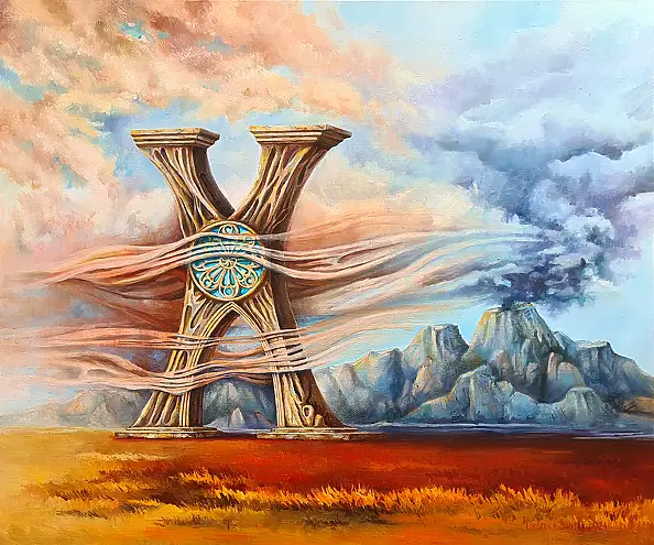 Urszula Świtaj, Monumento, Quadro a olio - tela, 55 x 46