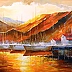 Olha Darchuk - Yachts dans le port de montagne