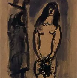 Marc Chagall - Young Woman with Bouquet