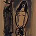 Marc Chagall - Молодая женщина с букетом