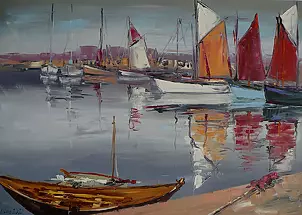 Dorota Łaz - ŻAGLÓWKI W PORCIE