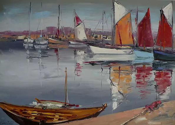 Dorota Łaz - ŻAGLÓWKI W PORCIE