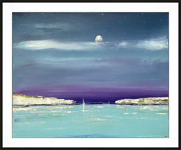 Andrzej Cybura, BAY, Acrylic painting, Oil painting - canvas, 50 x 40