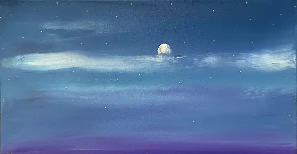 Andrzej Cybura, BAY, Acrylic painting, Oil painting - canvas, 50 x 40