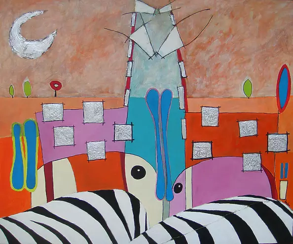 Hanna Karasińska Eberhardt - ZEBRA GIRAFFE AND ELEPHANTS