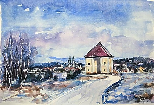 Bernadeta Nowak - ZIMA, KRZESZÓW, SPACER, KLASZTOR