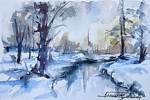 Bernadeta Nowak - ZIMA , LAS, RZEKA, LÓD