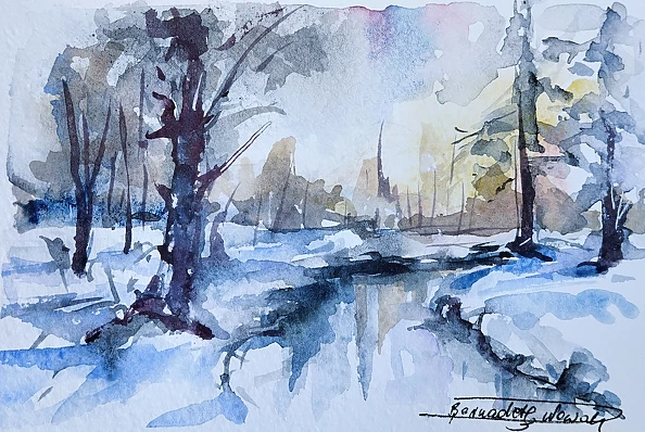 Bernadeta Nowak - ZIMA , LAS, RZEKA, LÓD