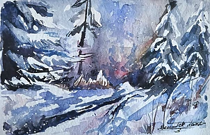 Bernadeta Nowak - WINTER, FOREST, WALK