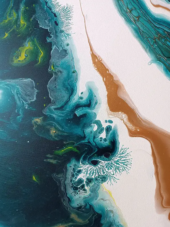 Joanna Bilska, SABBIE DORATE, Quadro ad acrilico - tela, 70 x 70