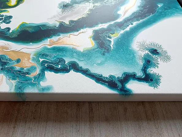 Joanna Bilska, SABBIE DORATE, Quadro ad acrilico - tela, 70 x 70