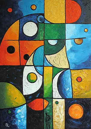 Serge Ra, ŻYCIE, Obraz olejny - płótno, 50 x 70