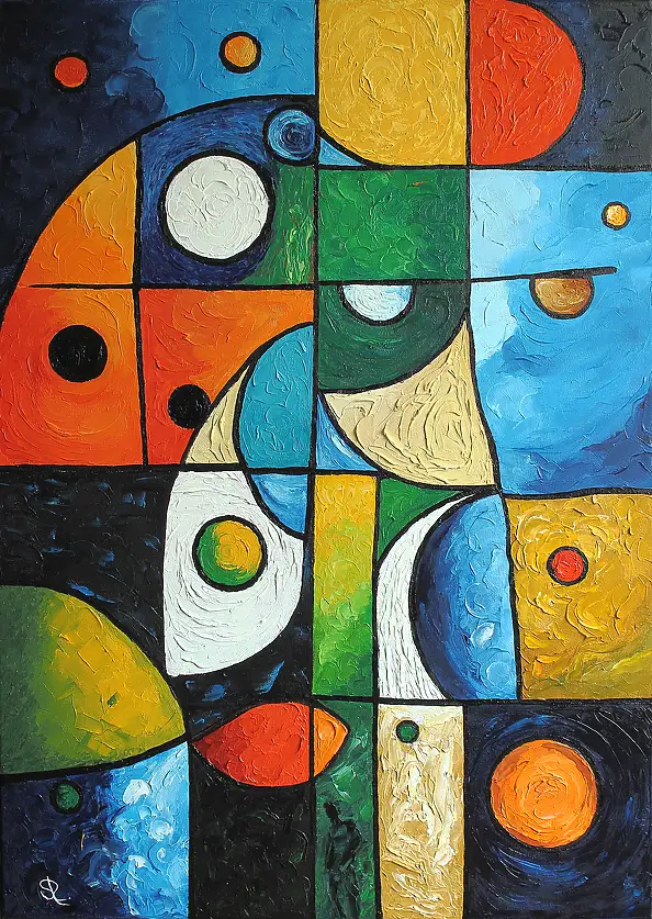 Serge Ra, ŻYCIE, Obraz olejny - płótno, 50 x 70