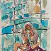 Anna Borcz, CON UNA NAVE A VELA, Acquerelli, Inchiostro - carta, 30 x 40