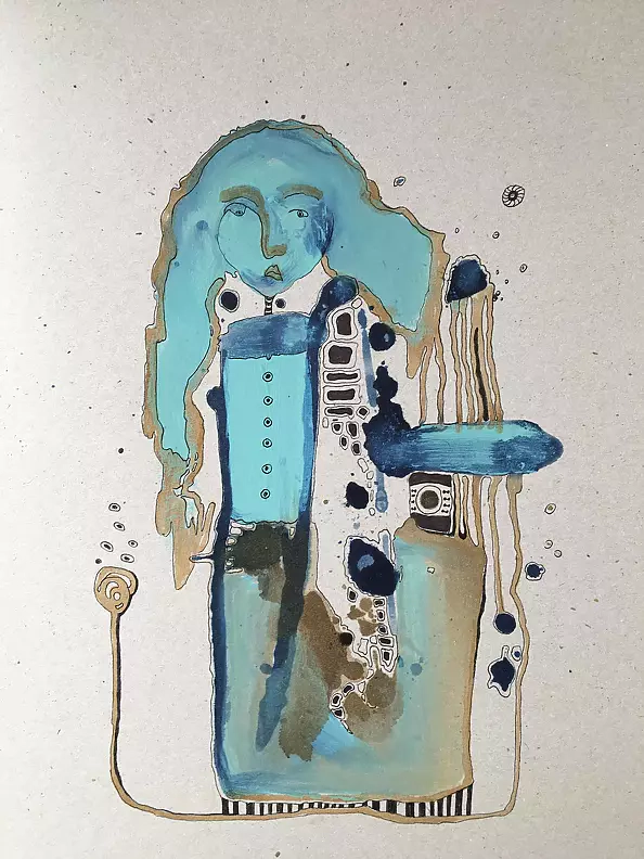 Anita Grobelak - From the series "Illustrations to thoughts with a cut knee ..."