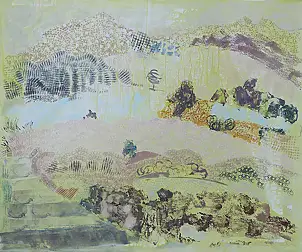 Monika Kalityńska, Z cyklu Jeszcze pejzaż 02, Obraz olejny - płótno, 120 x 100