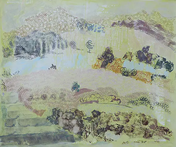 Monika Kalityńska, Z cyklu Jeszcze pejzaż 02, Obraz olejny - płótno, 120 x 100