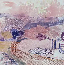 Monika Kalityńska, Extrait de la série Un autre paysage 05, Peinture à l'huile - toile, 120 x 100