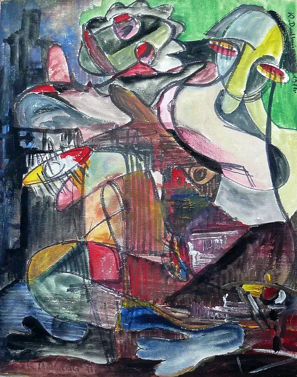 Krystyn Dudkiewicz - Z cyklu Kompozycja figuralna 1  