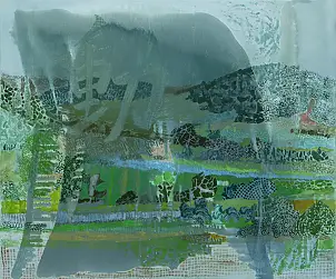 Monika Kalityńska, Aus der Serie Emotionale Landschaft „Aktiv, Bewegung“, Ölbild - Leinwand, 120 x 100