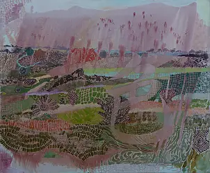 Monika Kalityńska, Extrait de la série Paysage émotionnel « Couleur », Peinture à l'huile - toile, 120 x 100