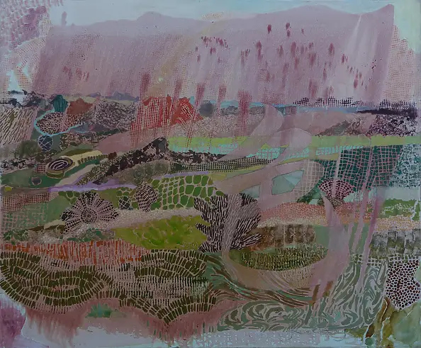 Monika Kalityńska, Extrait de la série Paysage émotionnel « Couleur », Peinture à l'huile - toile, 120 x 100