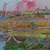 Monika Kalityńska, Extrait de la série Paysage émotionnel « Magnifique », Peinture à l'huile - toile, 120 x 100