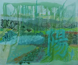 Monika Kalityńska, Aus der Serie Emotionale Landschaft „Sonnenlicht“, Ölbild - Leinwand, 120 x 100