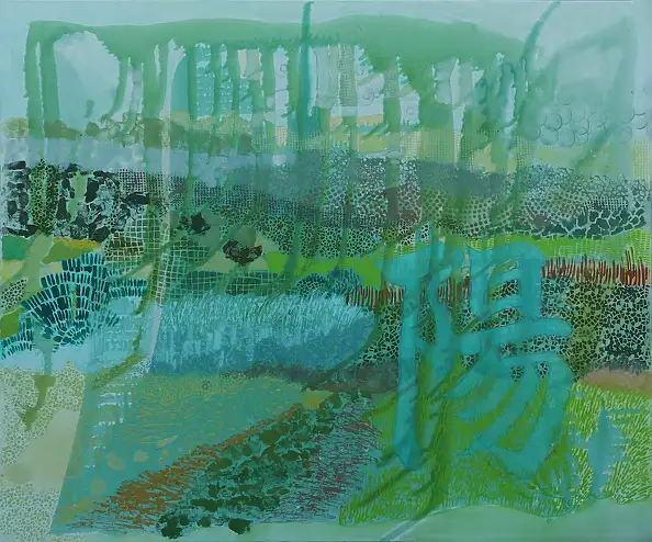 Monika Kalityńska, Aus der Serie Emotionale Landschaft „Sonnenlicht“, Ölbild - Leinwand, 120 x 100