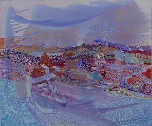 Monika Kalityńska, Extrait de la série Paysage émotionnel « Sentiment, Émotion », Peinture à l'huile - toile, 120 x 100