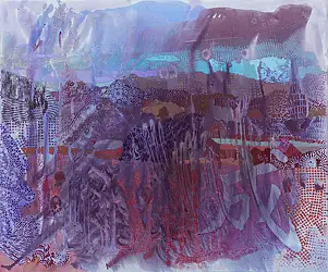 Monika Kalityńska, Extrait de la série Paysage émotionnel « Devenir, changer », Peinture à l'huile - toile, 120 x 100