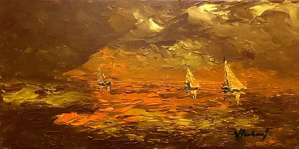 Jerzy Stachura - From the series "Three Sails - Brown"