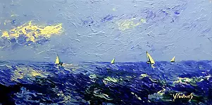 Jerzy Stachura - From the series "Three Sails - Cobalt"