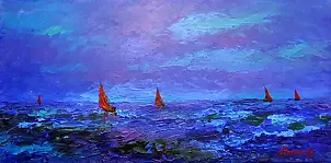 Jerzy Stachura - From the series "Three Sails - Blue"