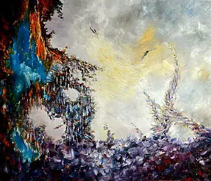 Adam Piotr Rutkowski - Z cyklu kosmiczne płótna -P6