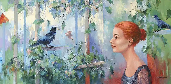 Barbara Czerwińska - From the series gardens -kruk