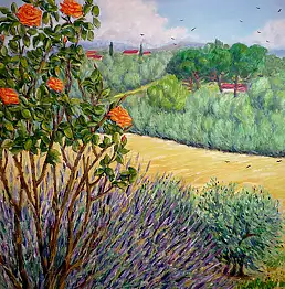 Margherita Biondi, Из дома Walter, Масляная картина - , 80 x 90